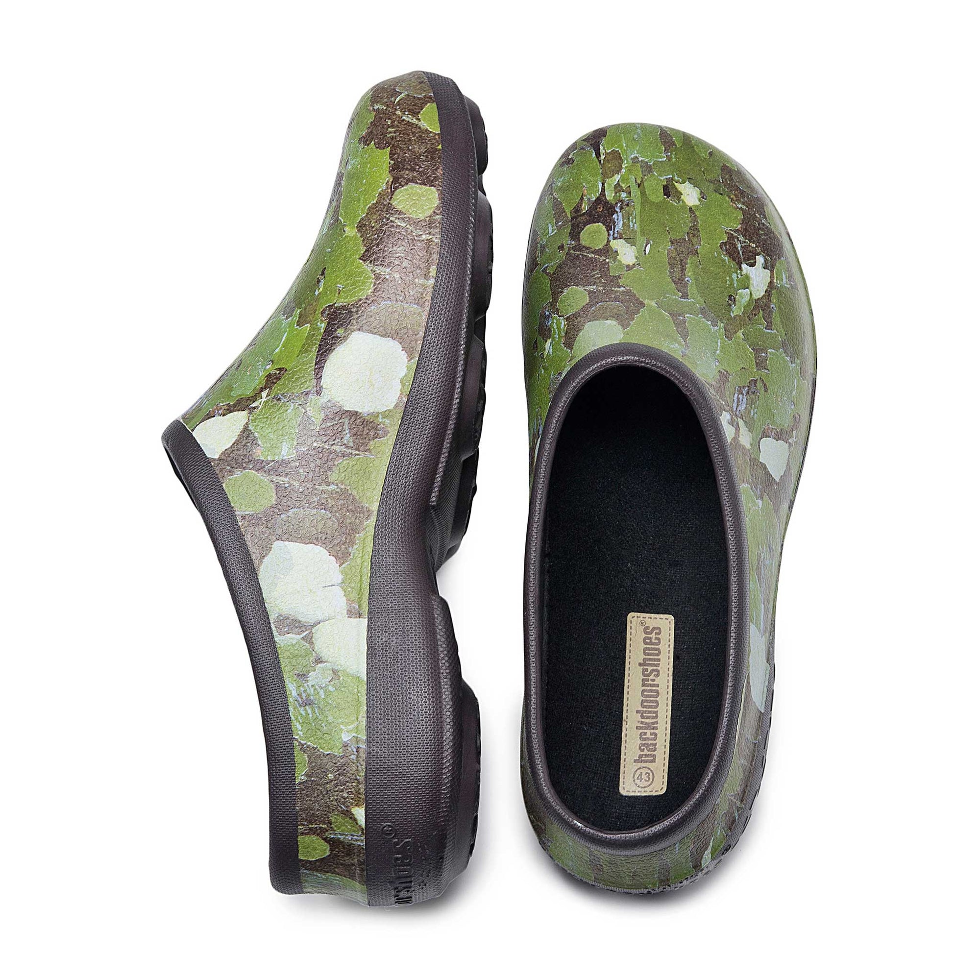 Green Camo Chunky Tread Classic Men's Clogs