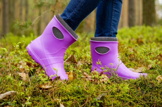 Yellow ankle cheap hunter boots