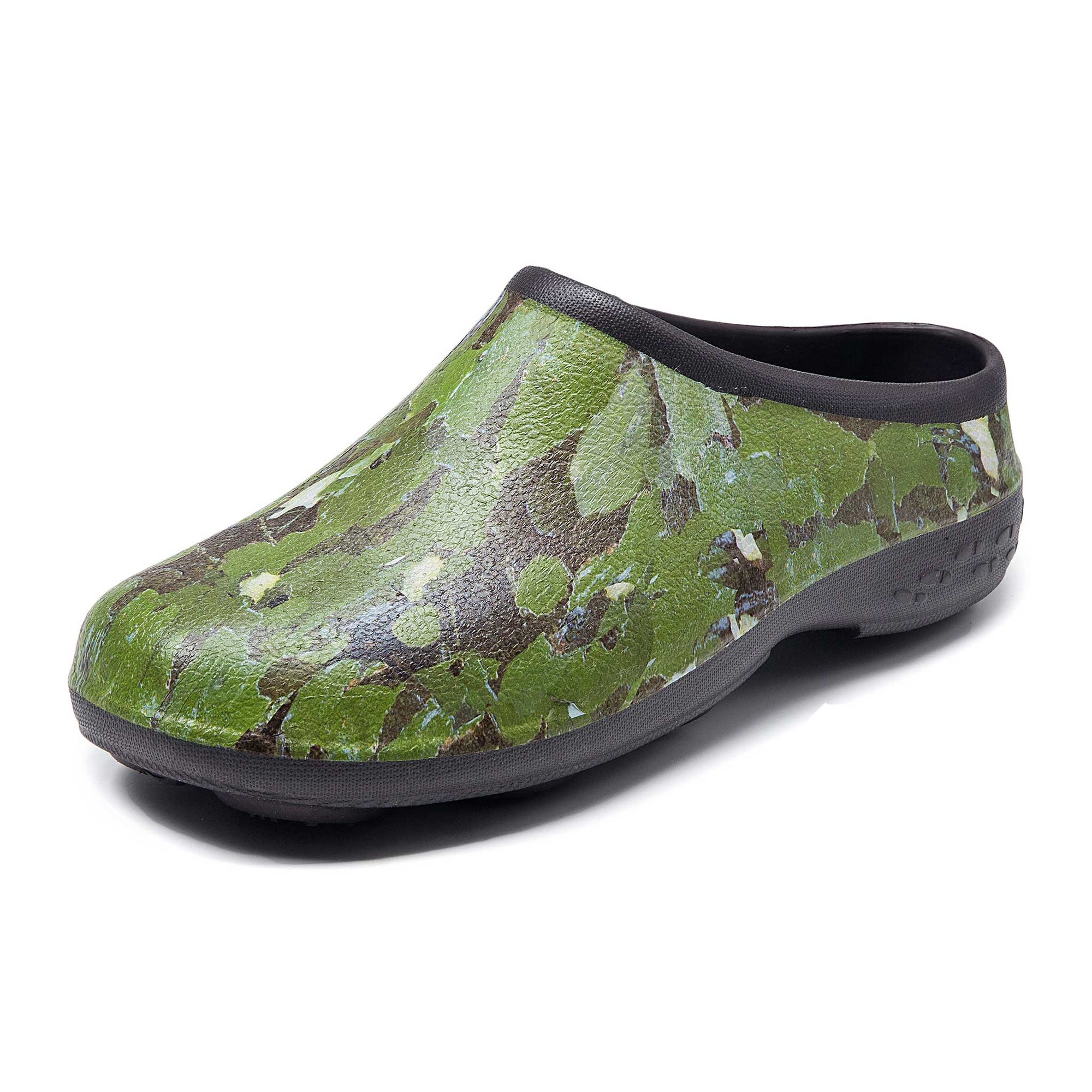 Green Camo Chunky Tread Classic Men's Clogs