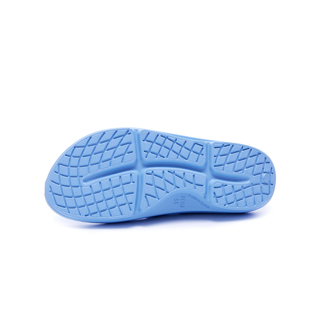 bright Pale blue supersole comfortable recovery flip flops