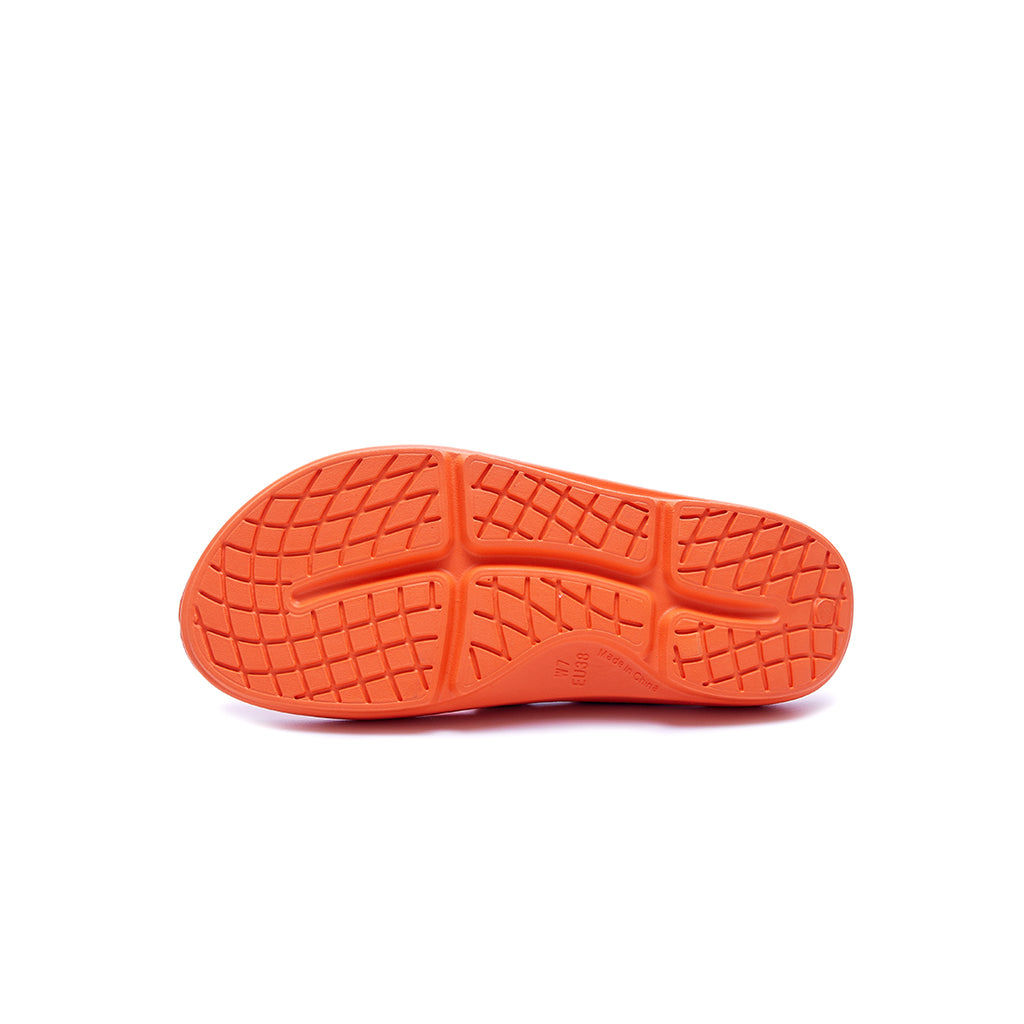 Meadow printed orange supersole comfortable recovery flip flops