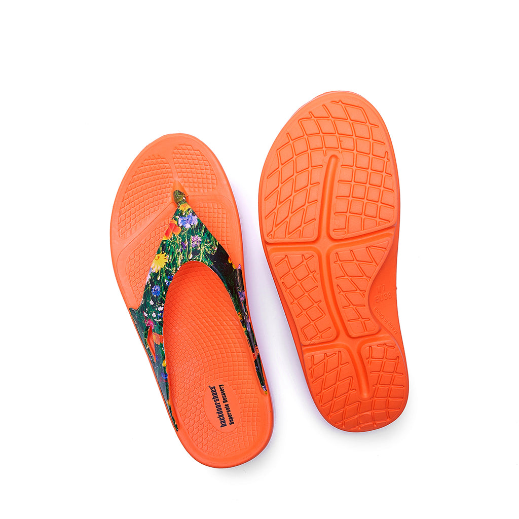 Backdoorshoes - Meadow Orange Recovery Supersole