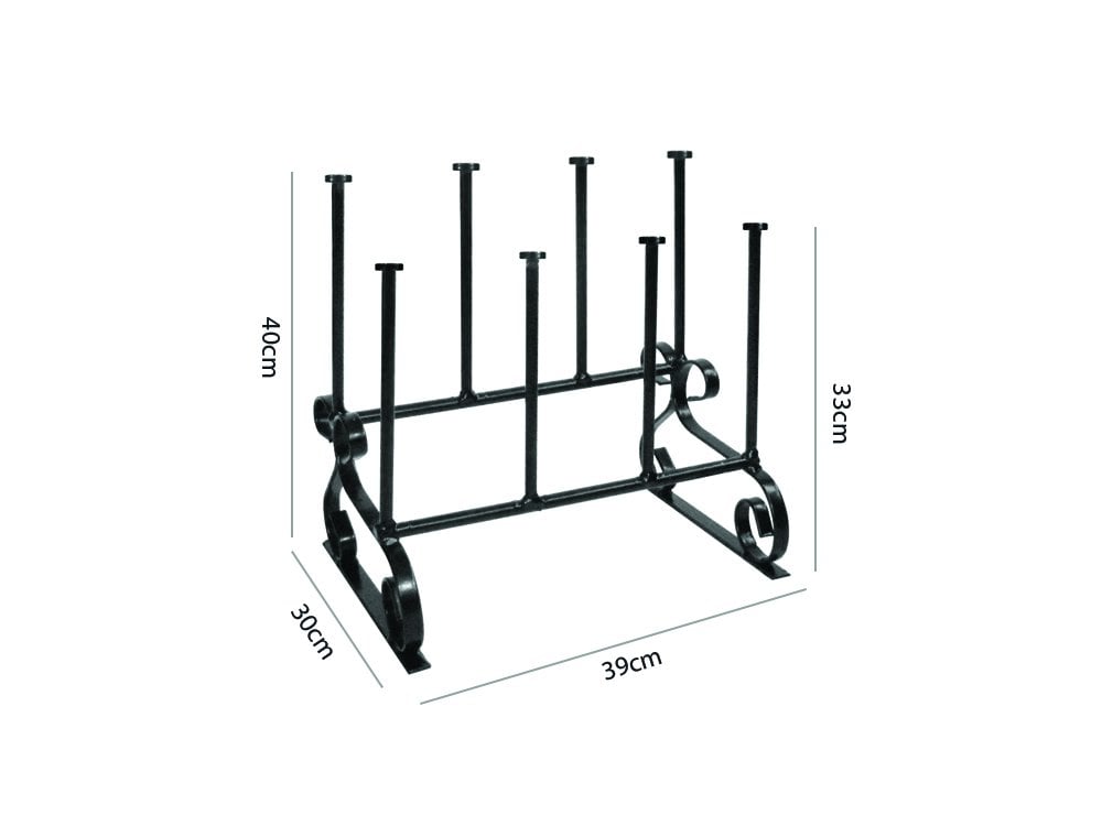 Walking Boot Stand, holds 4 Pairs, measurements