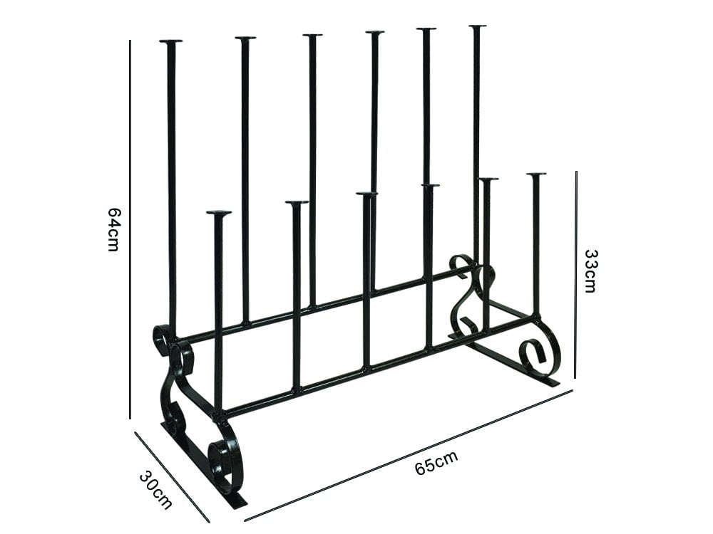 Wellington Boot and Walking Boot Stand, holds 6 pairs, measurements