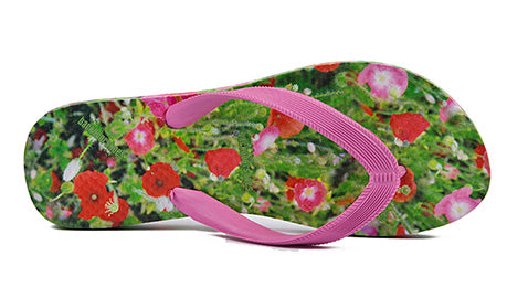 Backdoorshoes - Poppy & Cosmos Beach Flip Flops