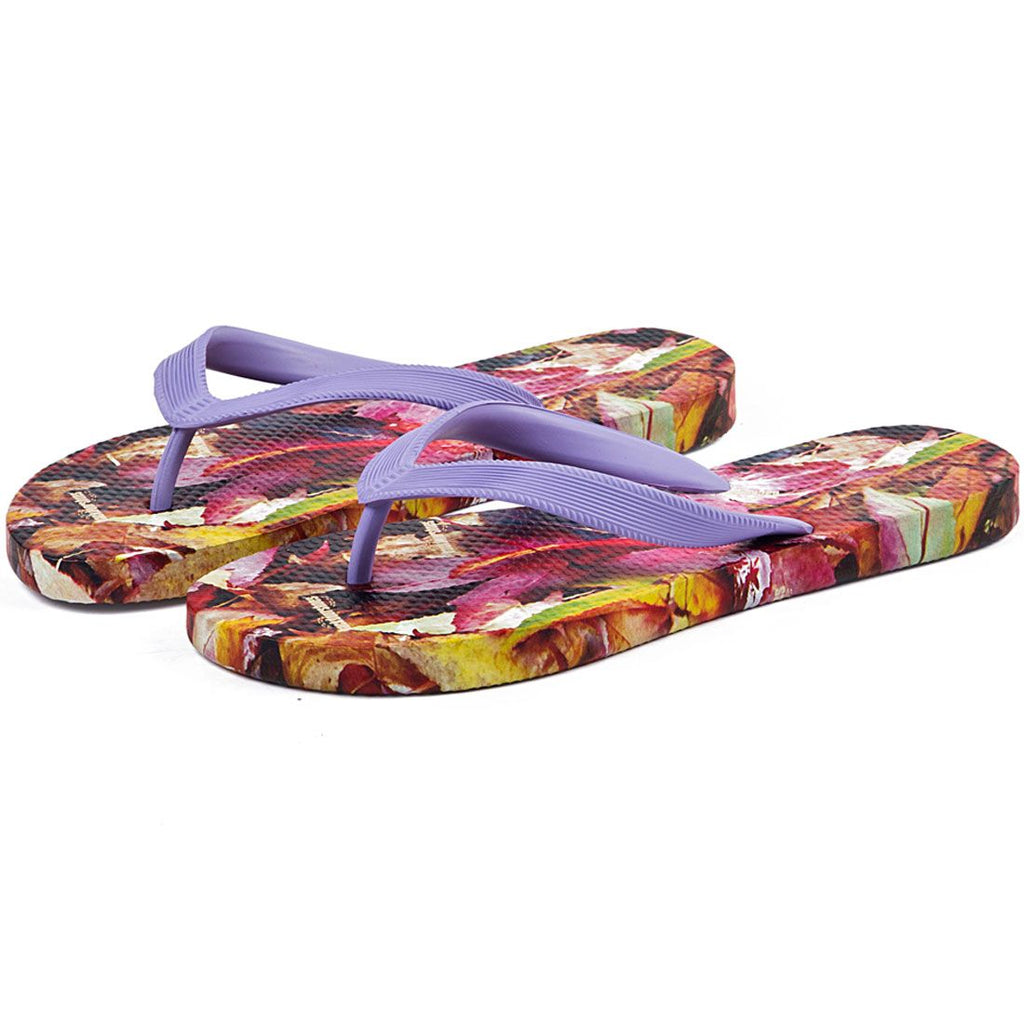 Backdoorshoes - Autumn Leaves Beach Flip Flops